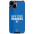 NHL New York Rangers Lineup iPhone 15 Clear Case